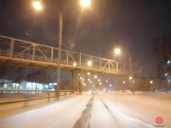 Трассу Северодвинск-Архангельск завалило снегом